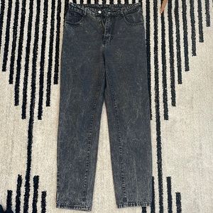Acid Wash Straight Leg Jeans